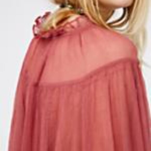 Free People Sequin Dream Cuff Blouse XS - Picture 2 of 16